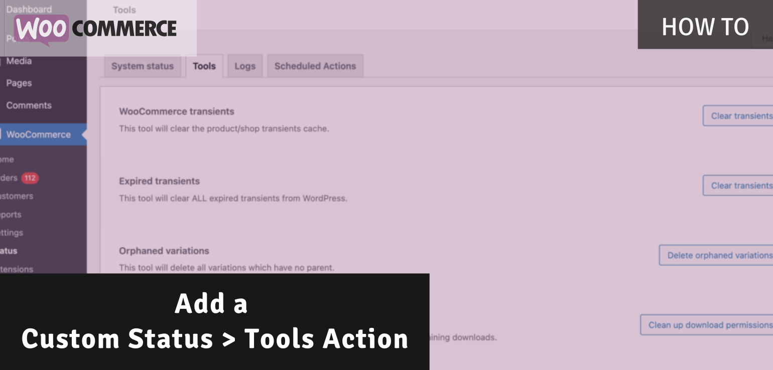 How to Add a Custom Status Tools Action in WooCommerce blog image